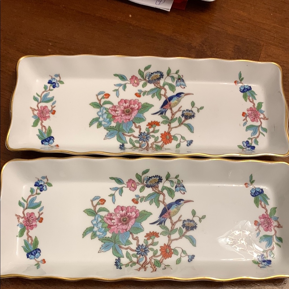 White and Gold Floral Serveware for Dining